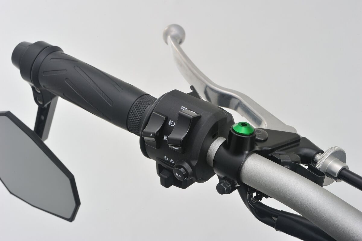 DAYTONA MIRROR PLUG BOLT GREEN RIGHT 99800