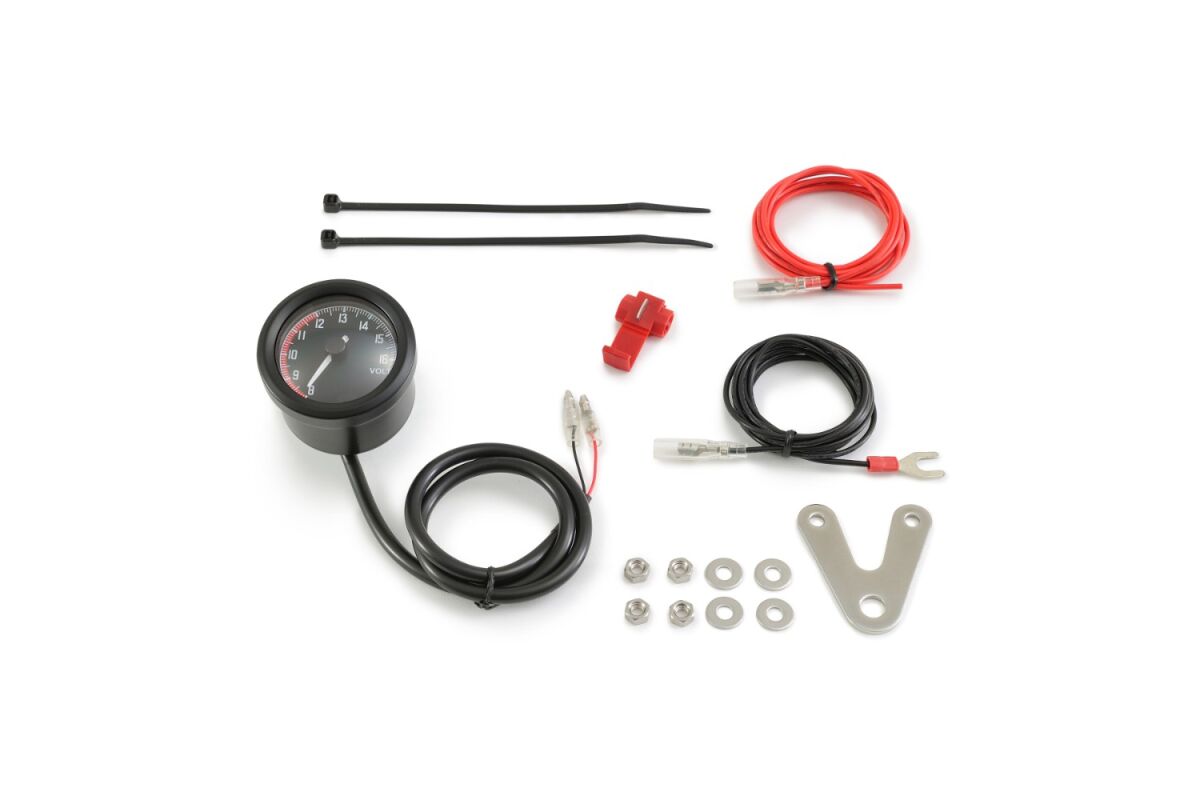 DAYTONA VELONA VOLT METER RED FACE 80860