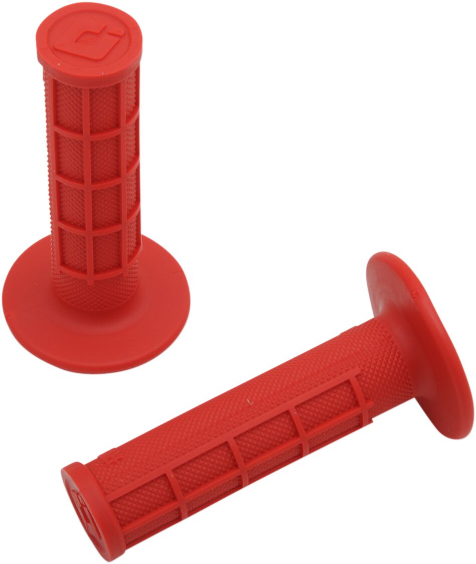 ODI GRIPS RUFFIAN HALF WAFFLE RED H01RFR