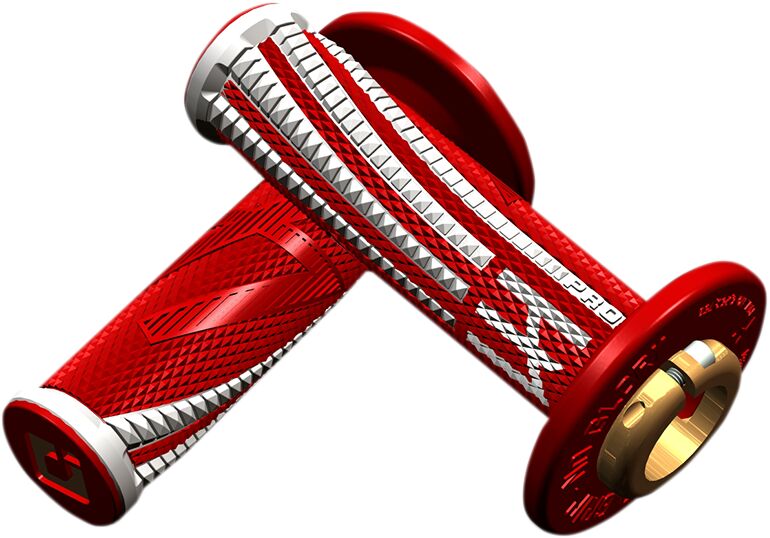 ODI EMIG PRO V2 LOCK-ON SOFT GRIP RED/WHITE H36EPRW