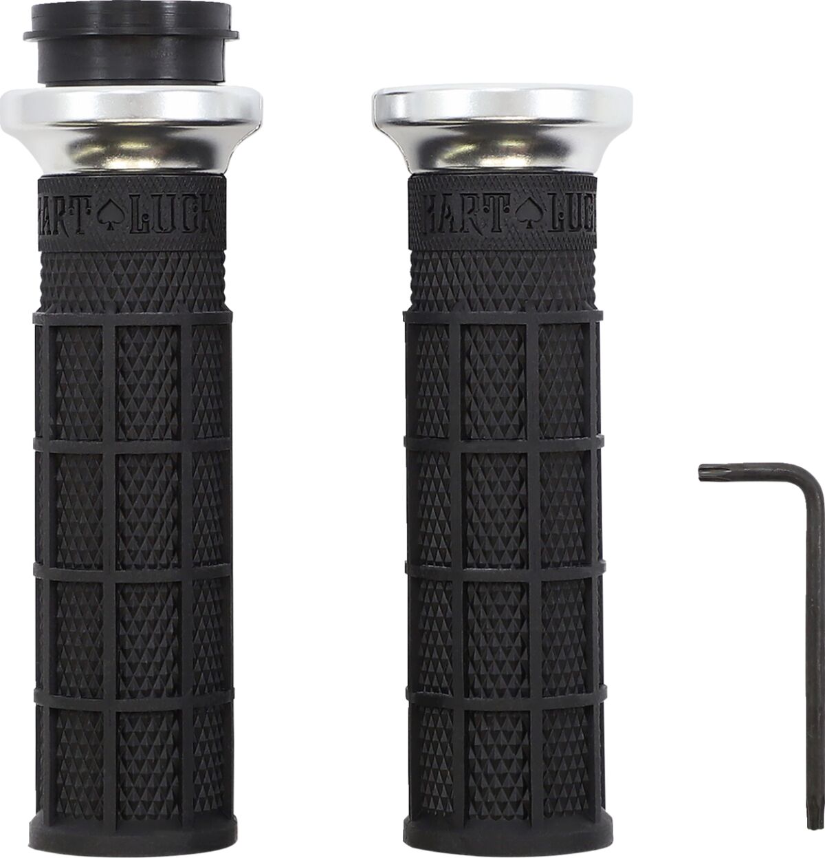 ODI HARTLUCK LOCK ON BK/SL HD V31HTW-BB-S
