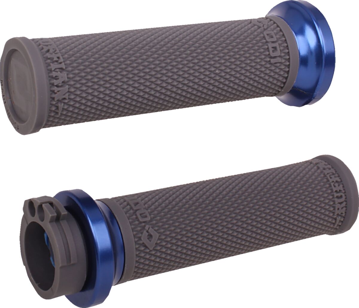 ODI GRIPS RUFFIAN LOCK ON HD CABLE BLK/ANO BLUE V30HCWH-U