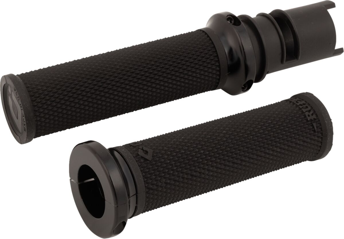 ODI Ruffian Lock-On Street Grips - CVO - Black/Black V30HTCB-B