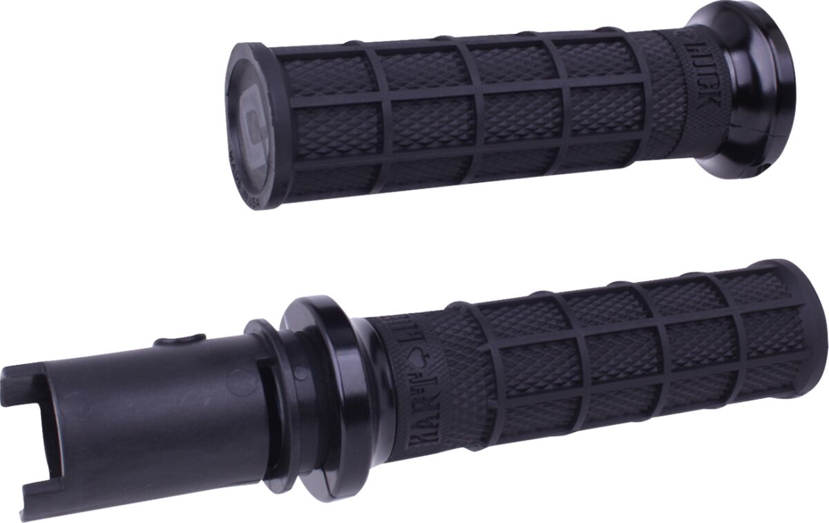 ODI Hart-Luck Signature V-Twin Lock-On™ Grips - CVO - Black/Black V31HTC-BB-B