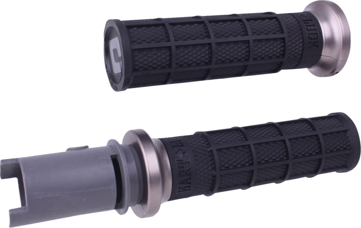 ODI Hart-Luck Signature V-Twin Lock-On™ Grips - CVO - Black/Gunmetal V31HTC-BH-H
