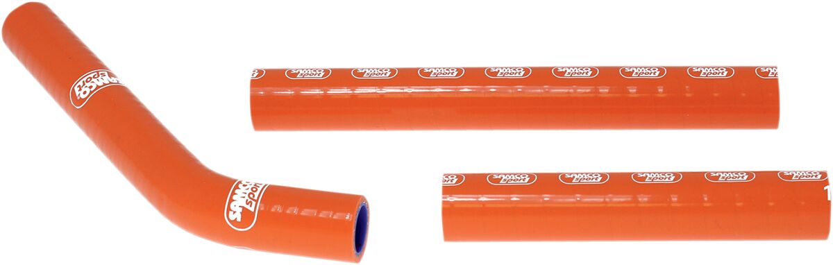 SAMCO SPORT RADIATOR HOSE KIT SILICONE ORANGE KTM-17-OR
