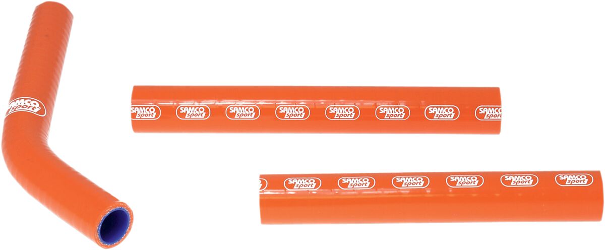 SAMCO SPORT RADIATOR HOSE KIT SILICONE ORANGE KTM-36-OR
