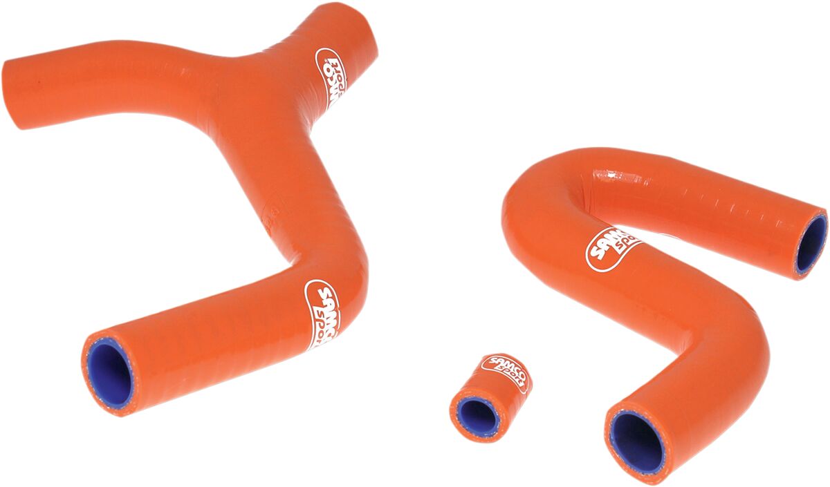 SAMCO SPORT RADIATOR HOSE KIT SILICONE ORANGE KTM-23-OR