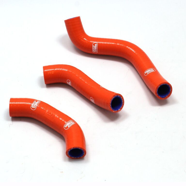 SAMCO SPORT RADIATOR HOSE KIT SILICONE ORANGE KTM-81-OR