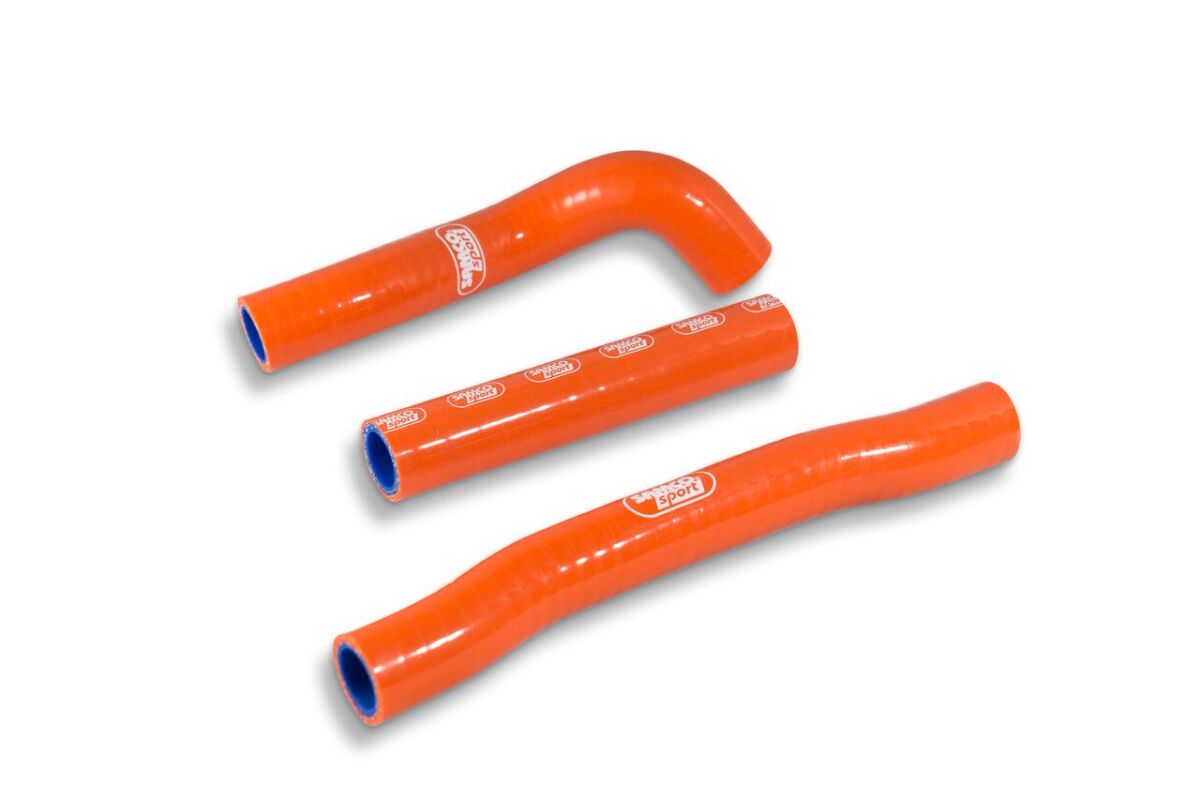 SAMCO SPORT RADIATOR HOSE KIT SILICONE ORANGE KTM-73-OR
