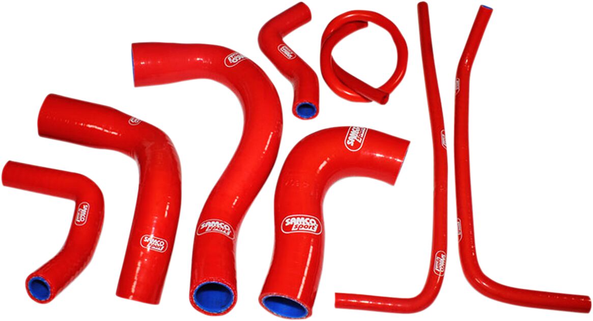 SAMCO SPORT RADIATOR HOSE KIT SILICONE RED YAM-84-RD