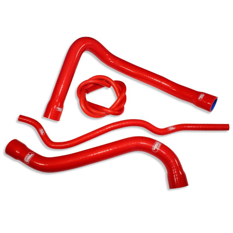 SAMCO SPORT RADIATOR HOSE KIT SILICONE RED BMW-2-RD