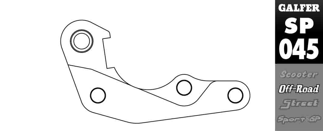 GALFER BRAKE CALIPER RELOCATION ADAPTOR SP045