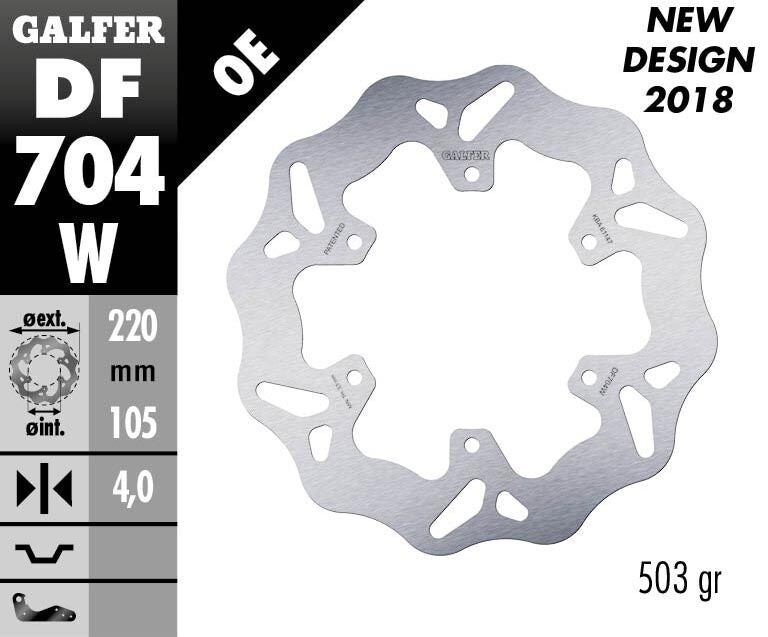 GALFER BRAKE ROTOR FIXED WAVE DF704W