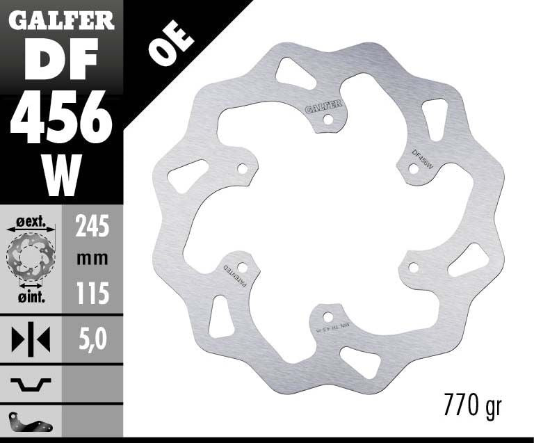 GALFER BRAKE ROTOR FIXED WAVE DF456W