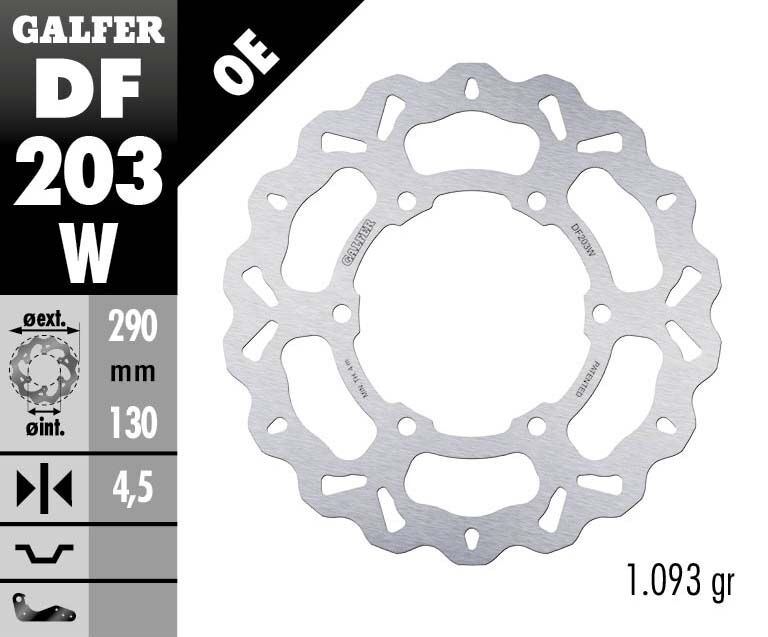 GALFER BRAKE ROTOR FIXED WAVE DF203W