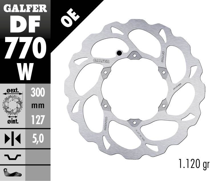 GALFER BRAKE ROTOR FIXED WAVE DF770W