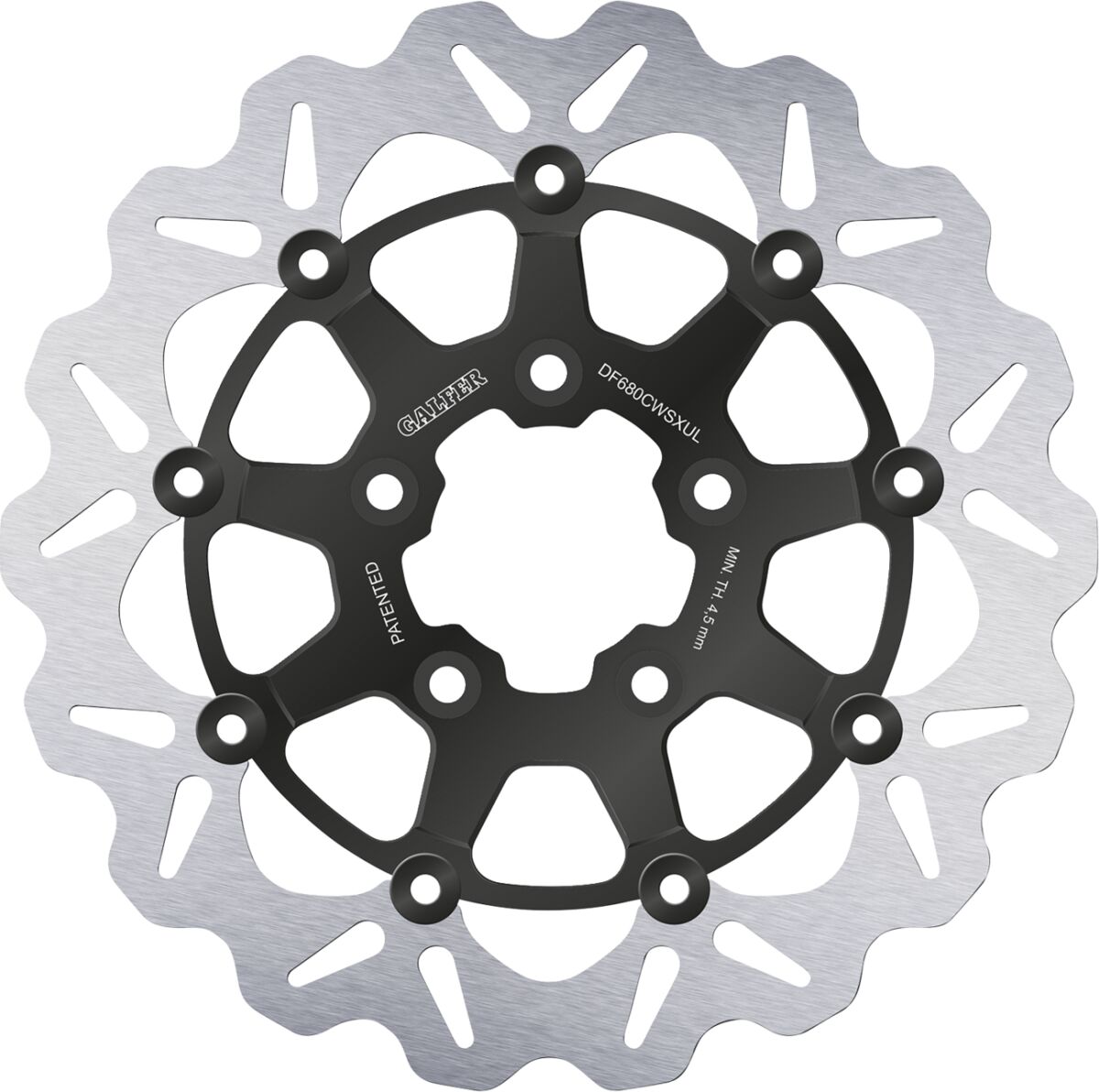 GALFER BRAKE ROTOR GALFER FLOATING BLACK DF680CWSXUL DF680CWSXUL