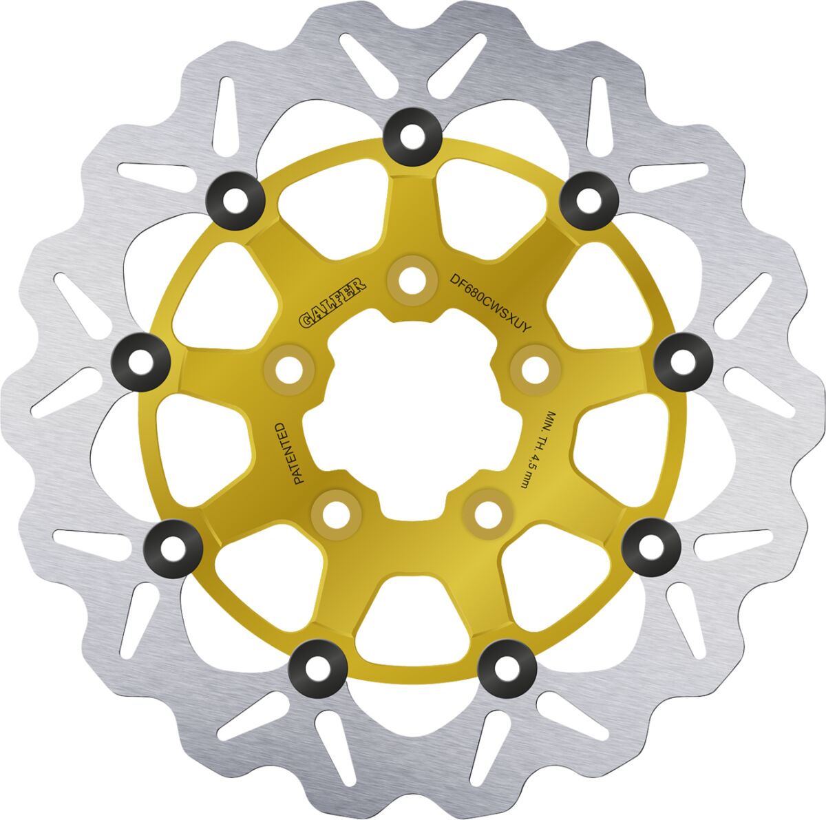 GALFER BRAKE ROTOR GALFER FLOATING GOLD DF680CWSXUY DF680CWSXUY