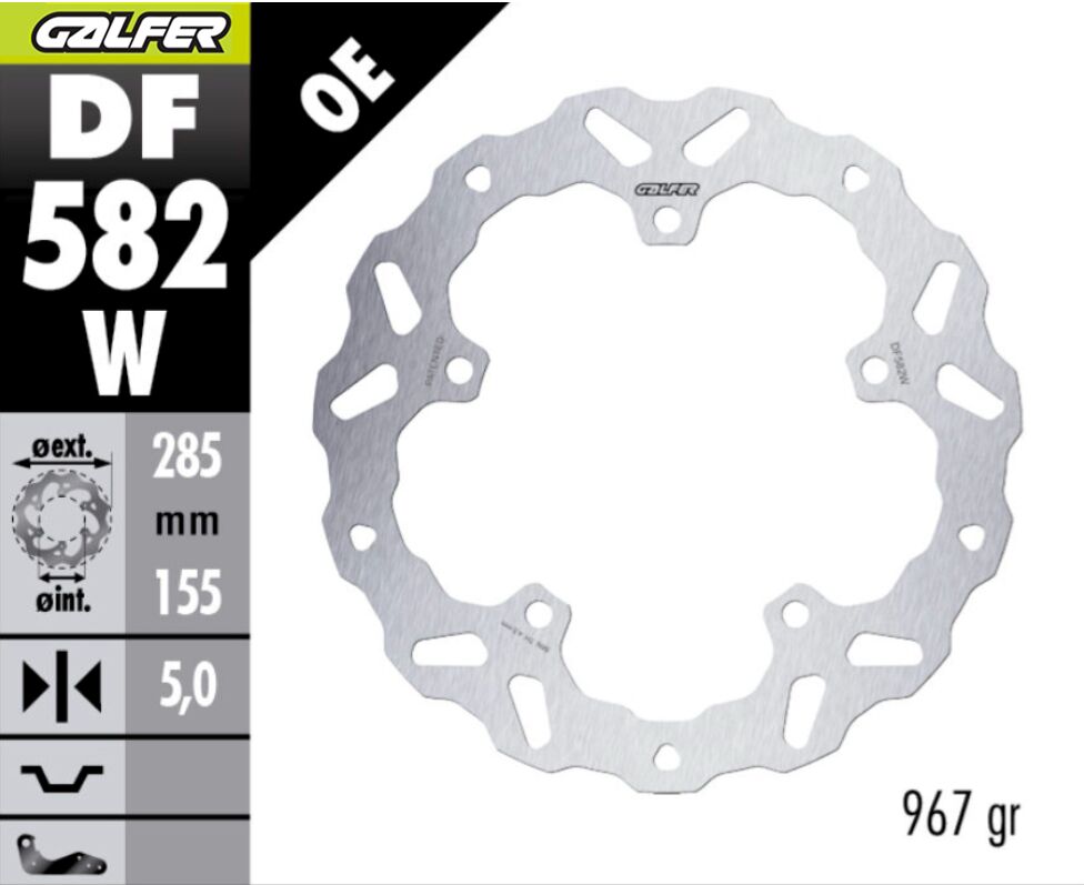 GALFER BRAKE DISC WAVE FIXED FR DF582W
