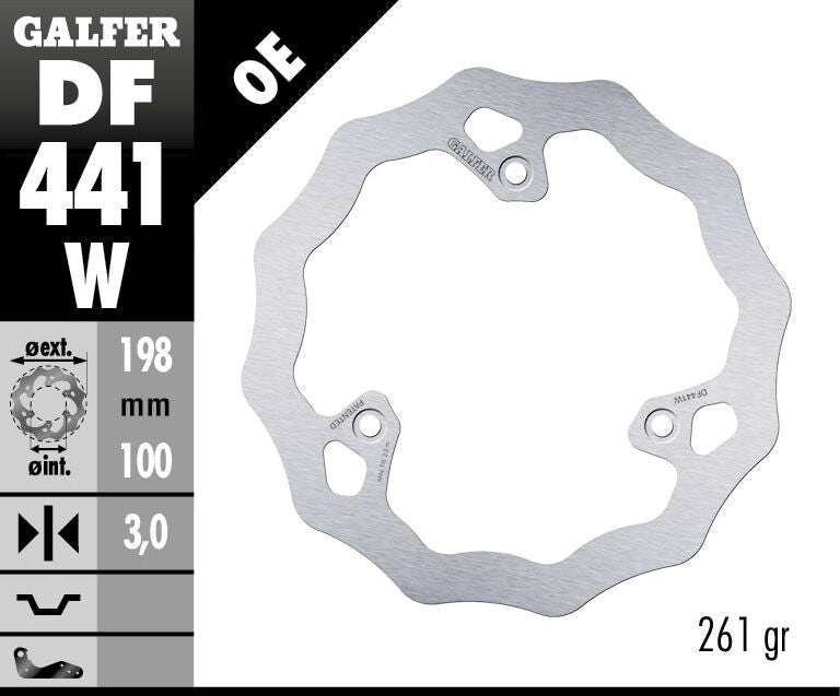 GALFER BRAKE ROTOR FIXED WAVE DF441W