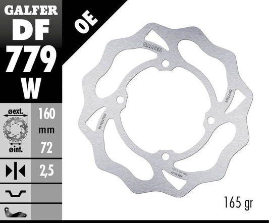 GALFER Brake Rotor Fixed WAVE DF779W