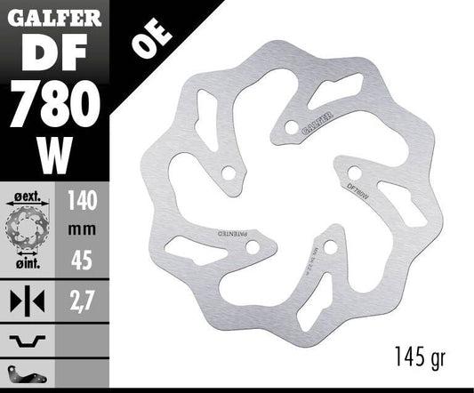 GALFER Brake Rotor Fixed WAVE DF780W
