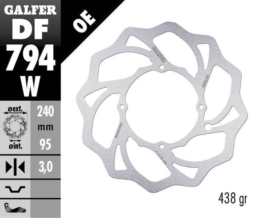 GALFER Brake Rotor Fixed WAVE DF794W