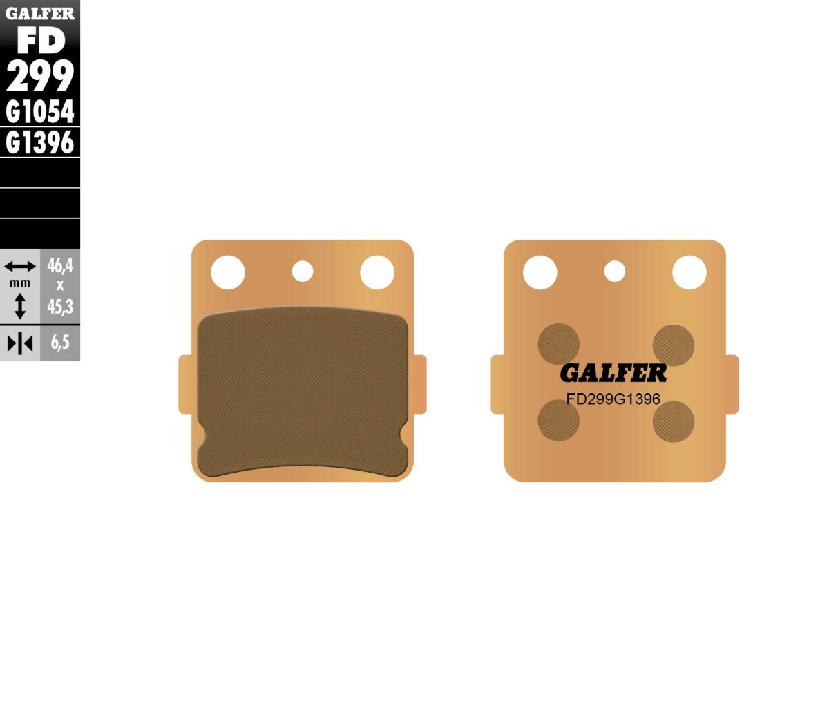 GALFER BRAKE PAD SINTERED OFF ROAD FD299G1396