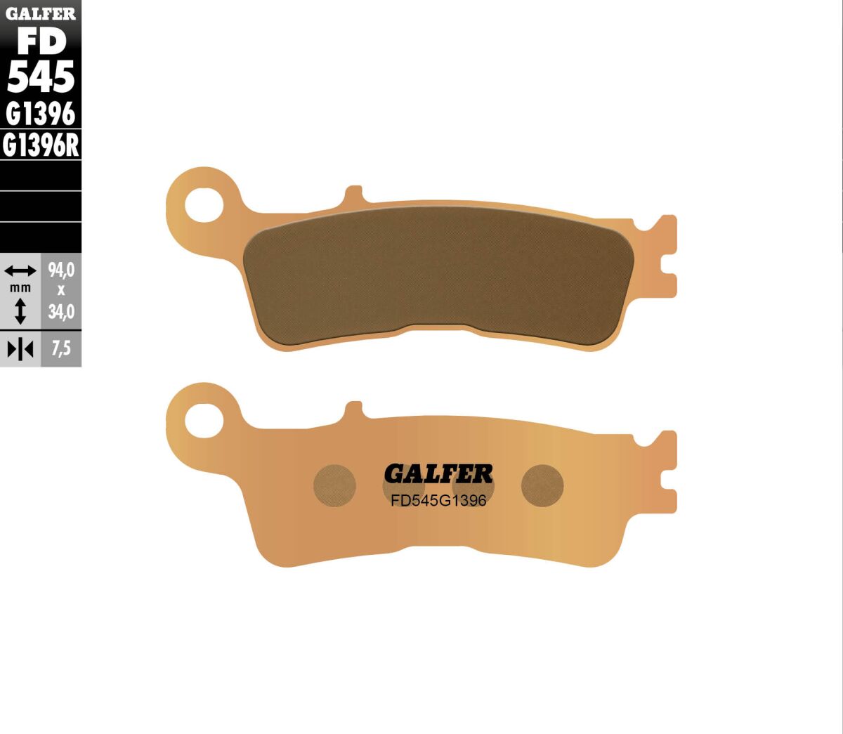 GALFER BRAKE PAD SINTERED OFF ROAD FD545G1396