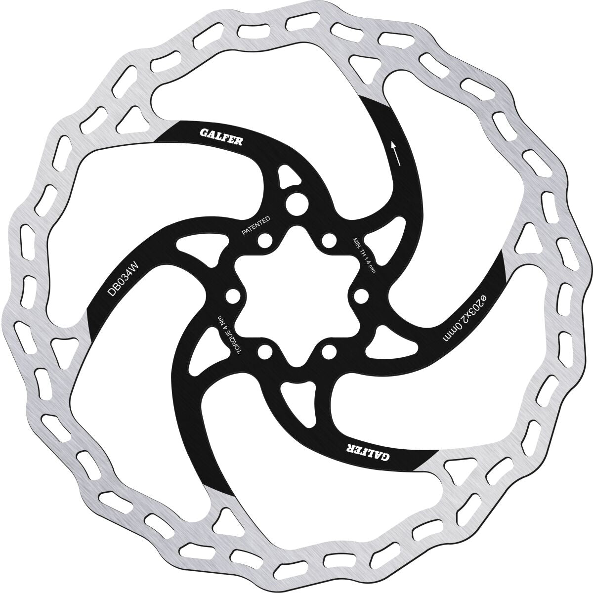 GALFER DISC WAVE 203X2.0MM DB034W