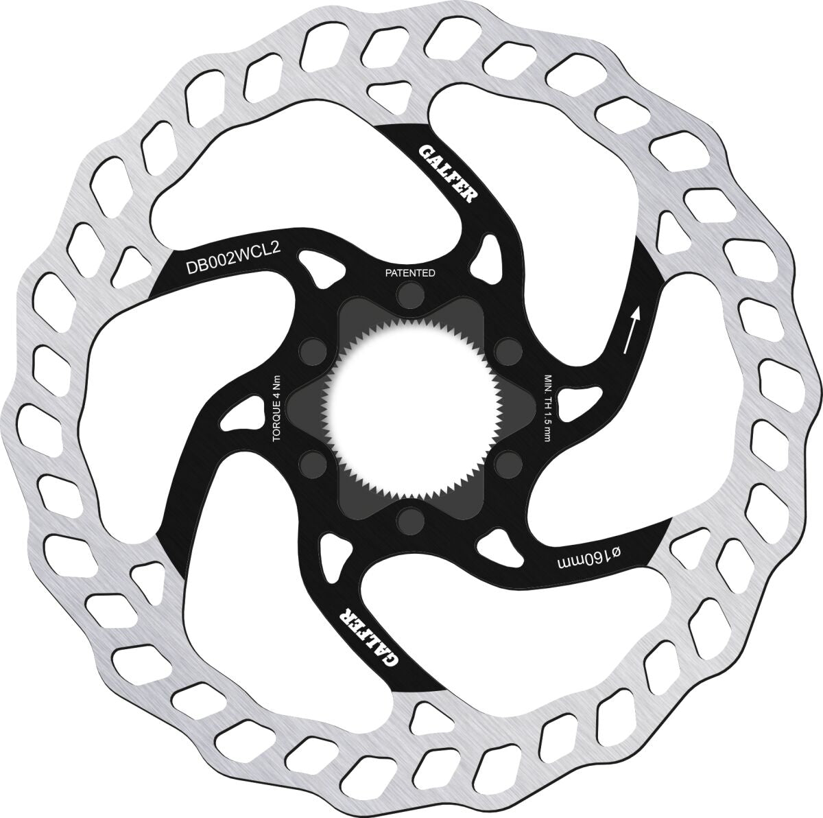 GALFER DISC WAVE 160X2.0MM C-LOCK DB002W2CL