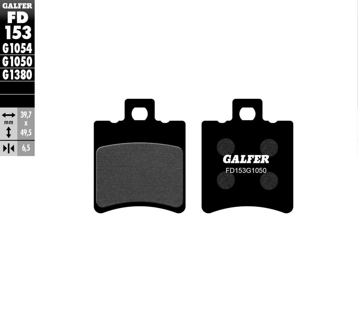 GALFER BRAKE PAD SEMI METAL SCOOTER FD153G1050