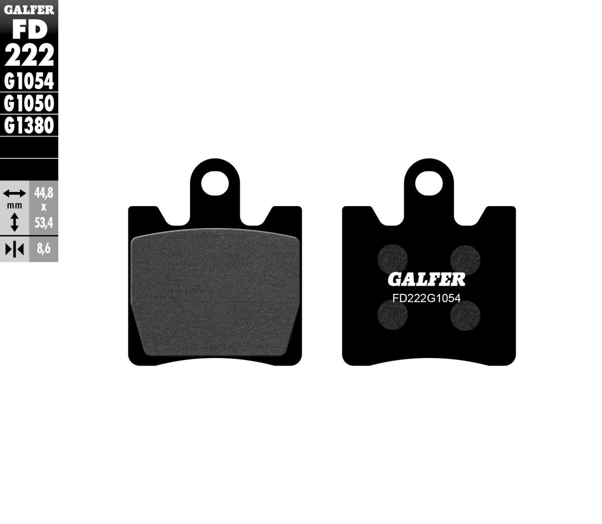 GALFER BRAKE PAD SEMI METAL SCOOTER FD222G1050