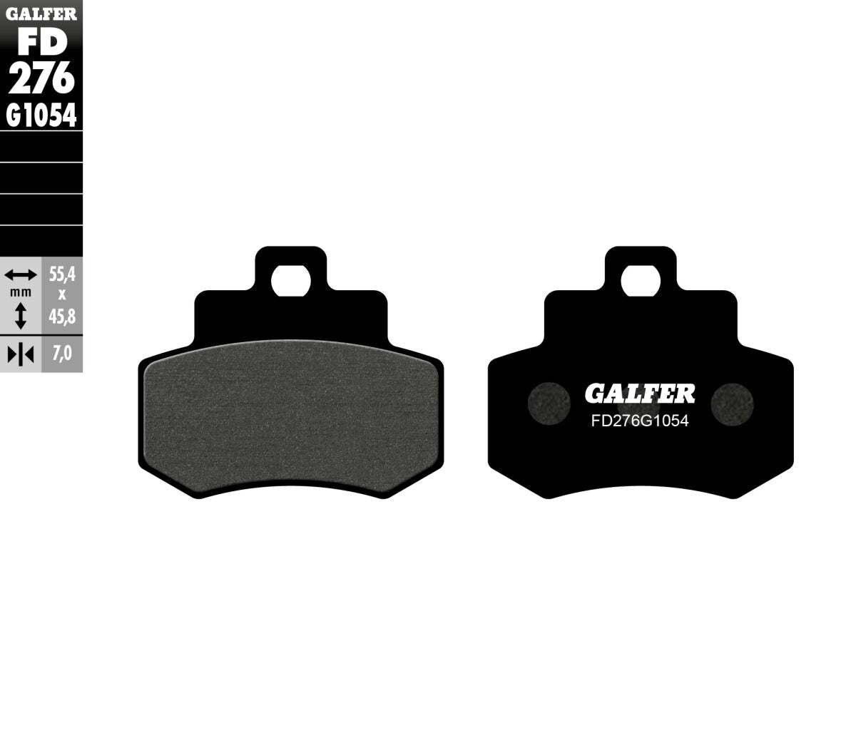 GALFER BRAKE PAD SEMI METAL FD276G1054