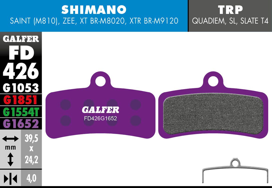 GALFER BRAKE PADS E-BIKE G1652 FD426G1652