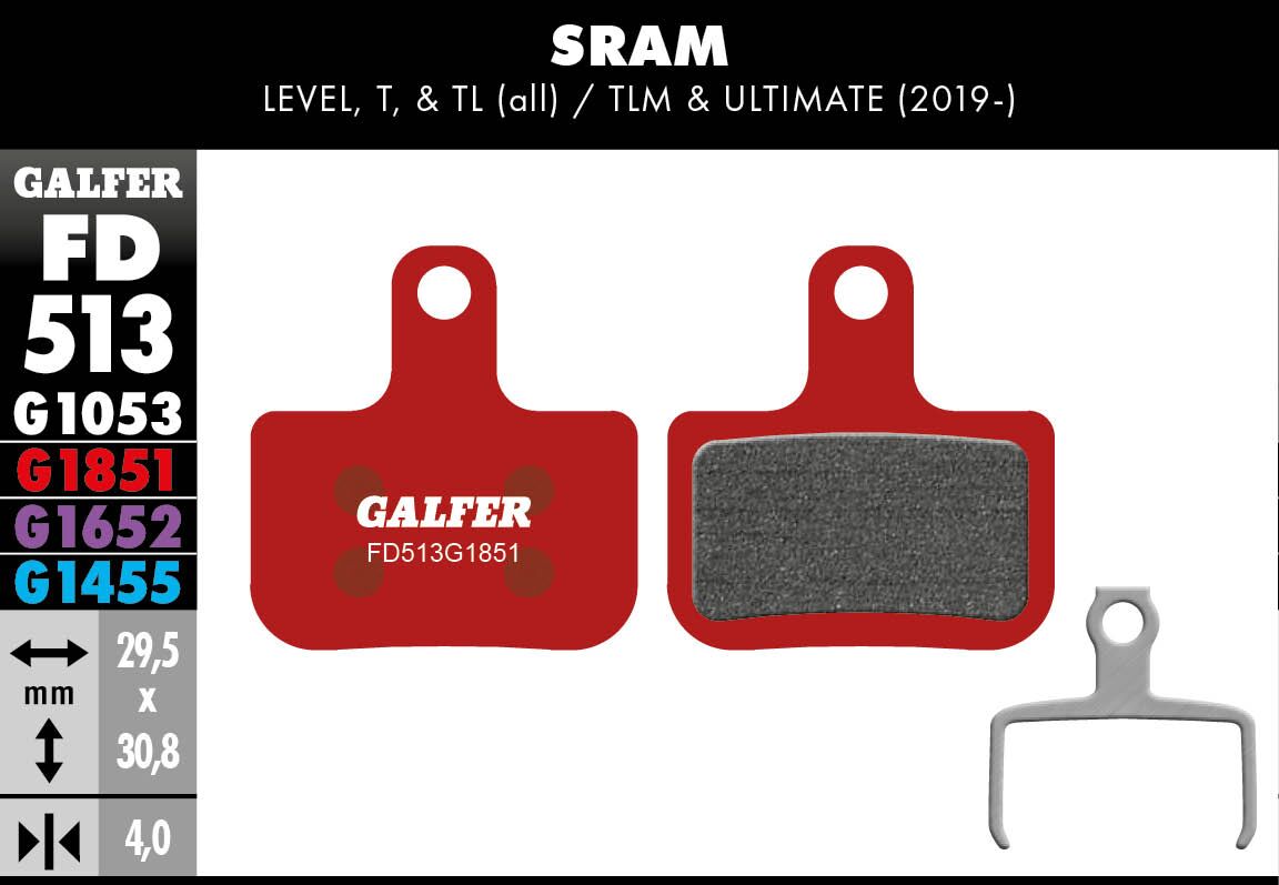 GALFER BRAKE PAD ADVANCED FD513G1851