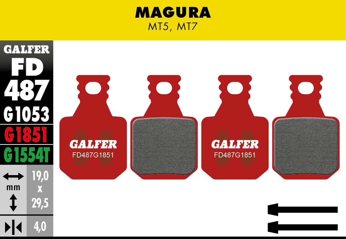GALFER BRAKE PAD ADVANCED FD487G1851