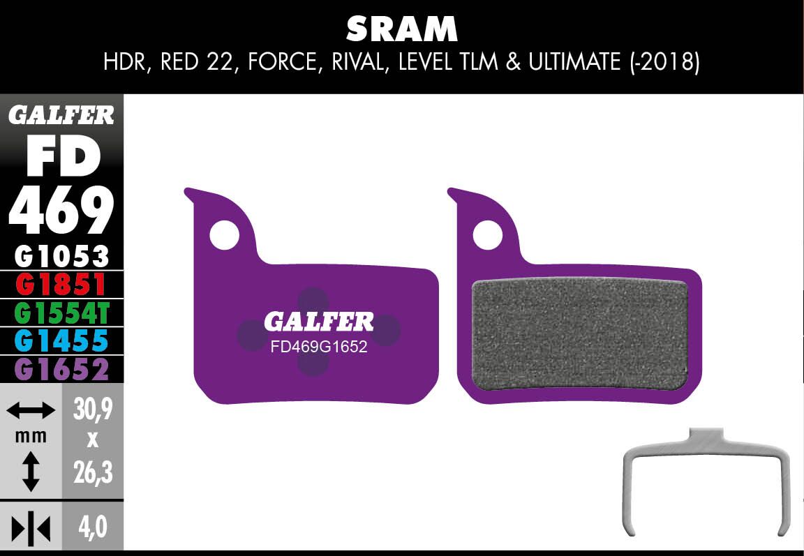 GALFER BRAKE PAD E-BIKE FD469G1652