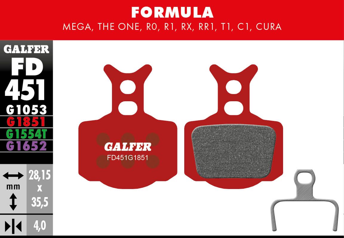 GALFER BRAKE PAD ADVANCED FD451G1851