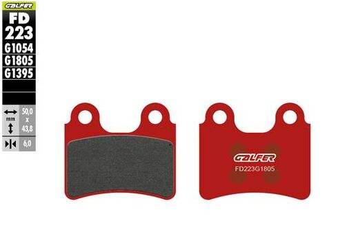 GALFER BRAKE PAD SEMI METALLIC FD223G1805