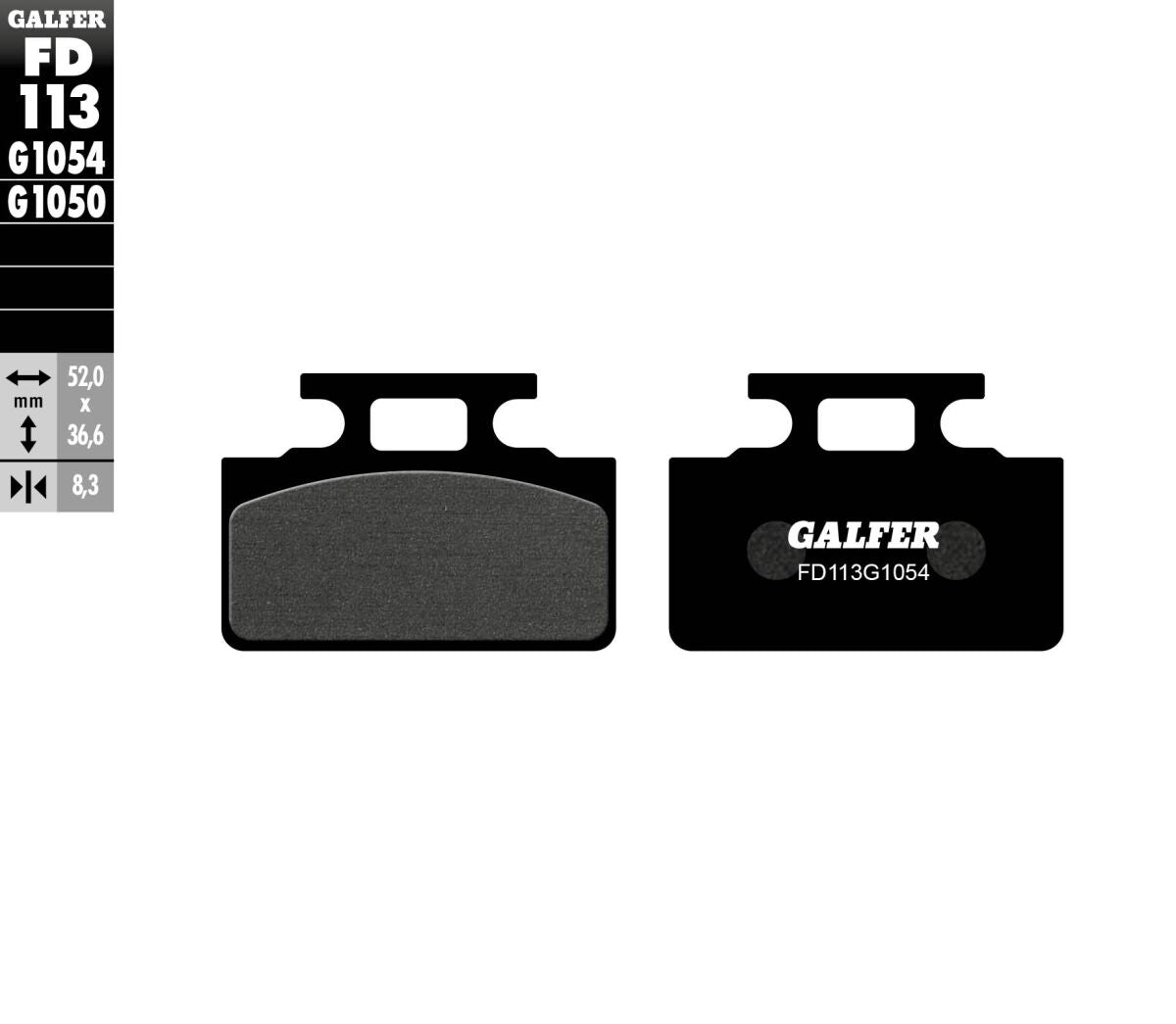 GALFER BRAKE PAD SEMI METAL FD113G1054