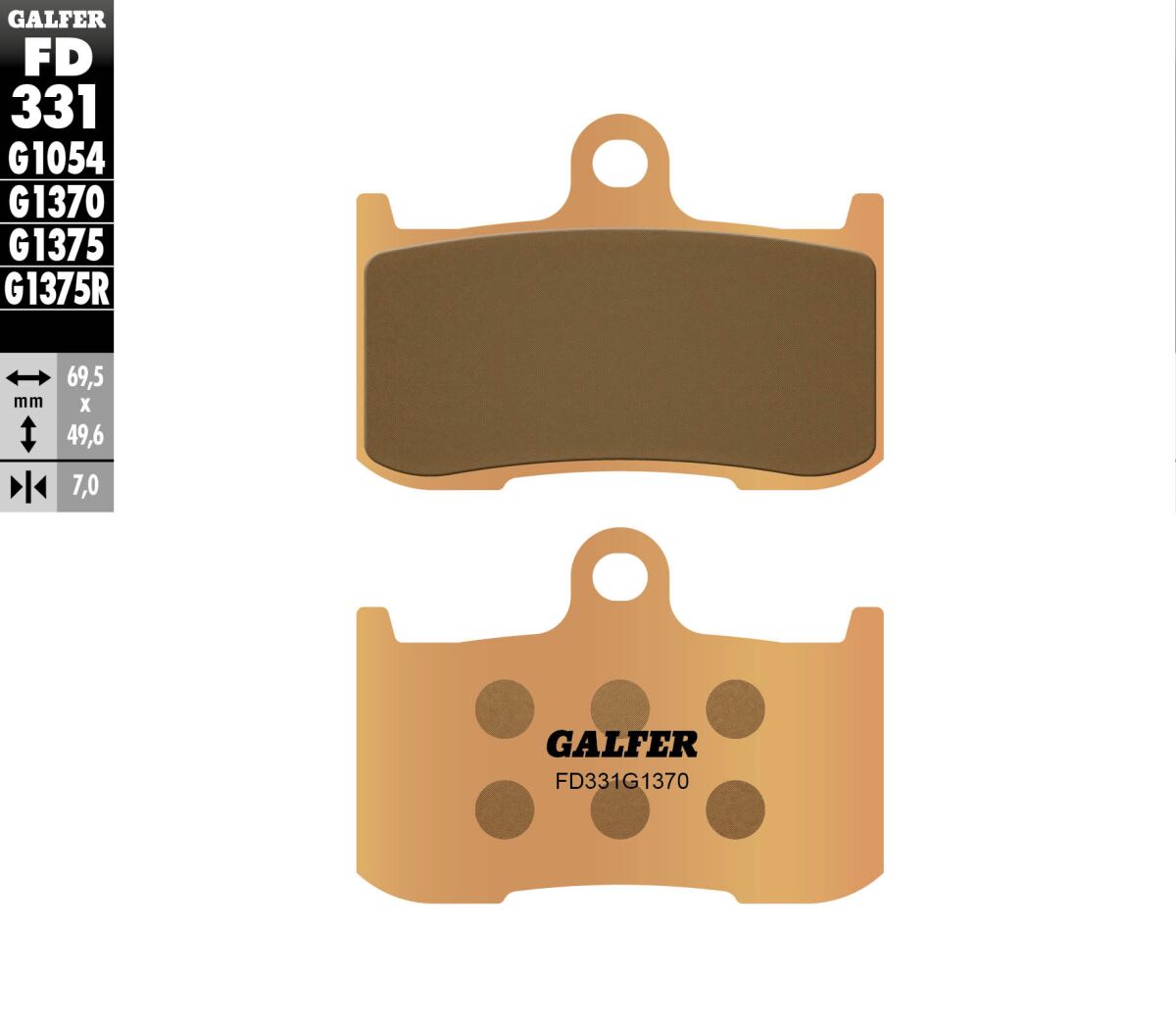 GALFER BRAKE PAD STREET SINTER FD331G1370