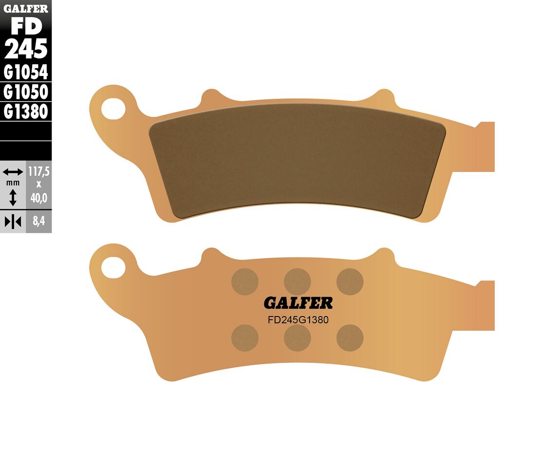 GALFER BRAKE PAD SINTERED SCOOTER FD245G1380