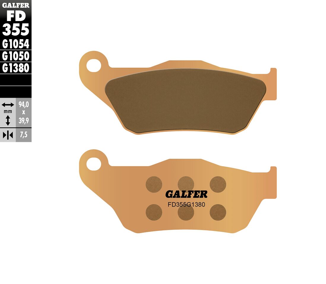GALFER BRAKE PAD SINTERED SCOOTER FD355G1380
