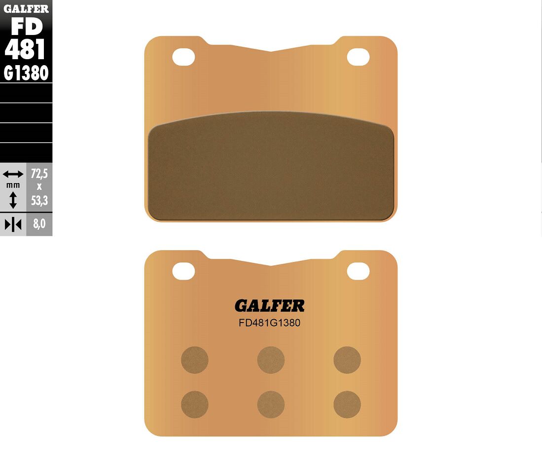 GALFER BRAKE PAD SINTERED SCOOTER FD481G1380