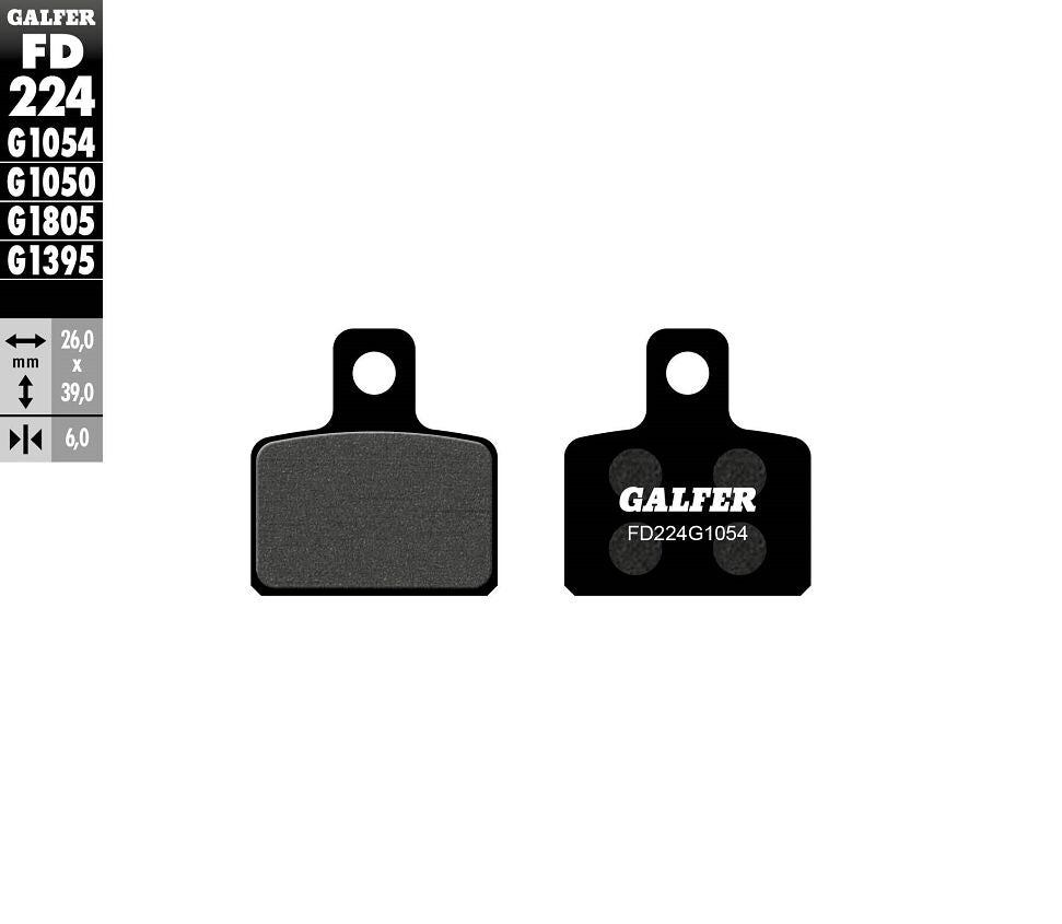GALFER BRAKE PAD SEMI METALLIC FD224G1054