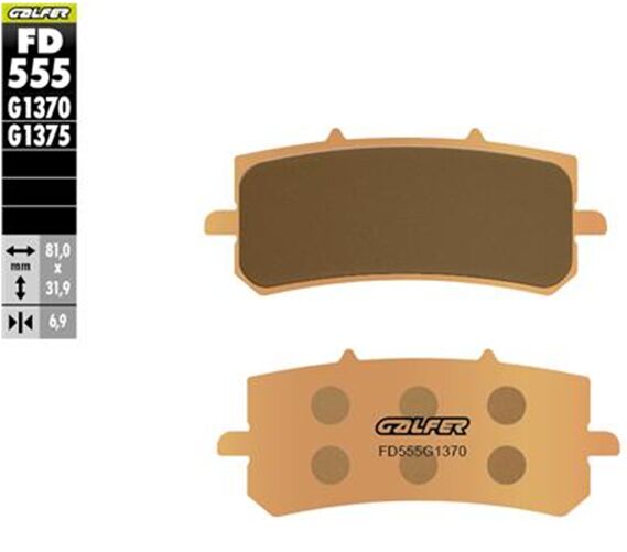 GALFER BRAKE PAD SINTERED STREET FR FD555G1370
