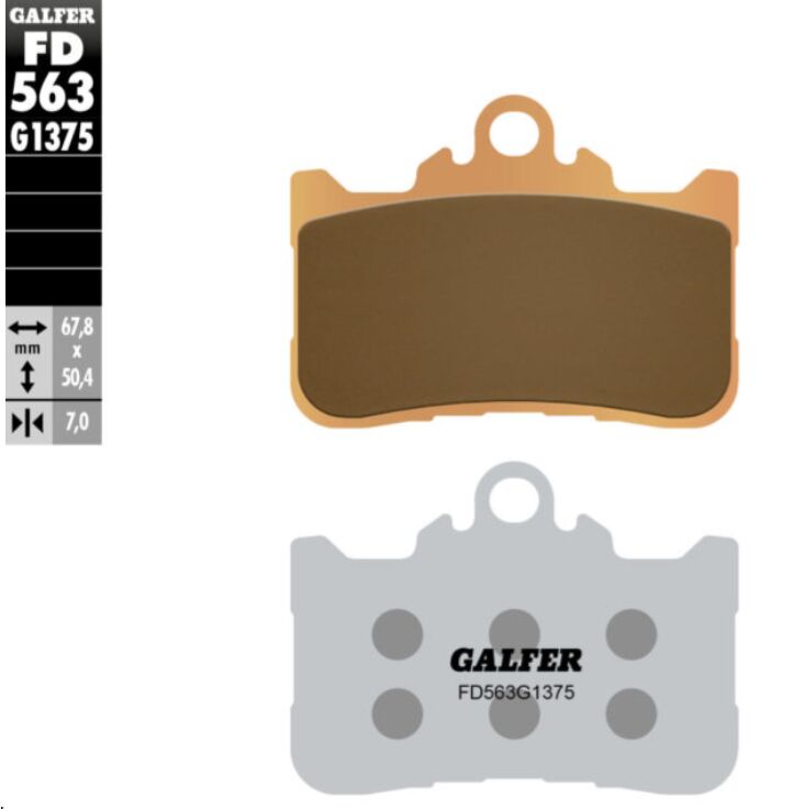 GALFER BRAKE PAD SINTERED SPORT FR FD563G1375