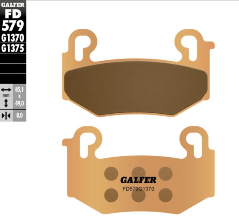 GALFER BRAKE PAD SINTERED FR FD579G1370